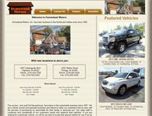 Tablet Screenshot of homesteadmotors.com